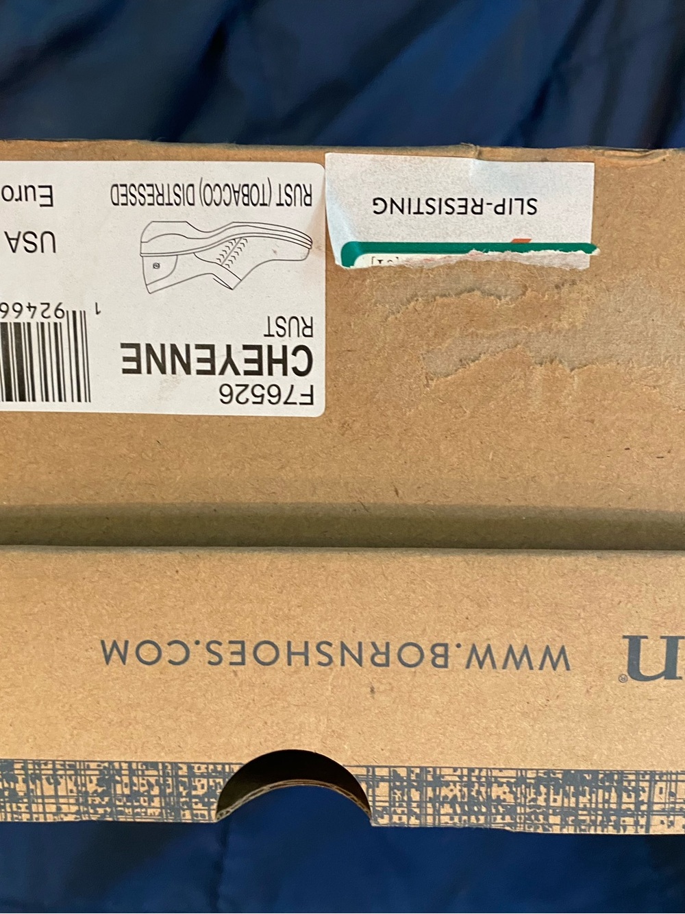 Born Blue and Tan Women's Shoe Box - Picture 8 of 8